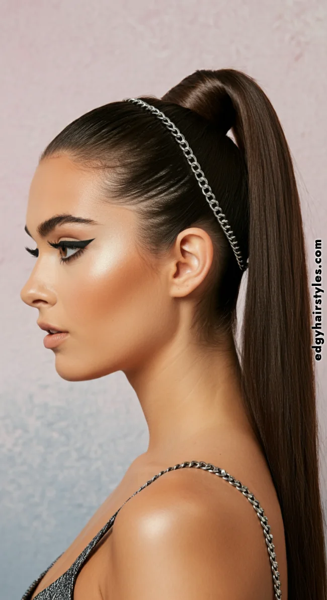 6. High Ponytail with Wrapped Base | Fantastic Prom And Wedding Ball Hairstyles
