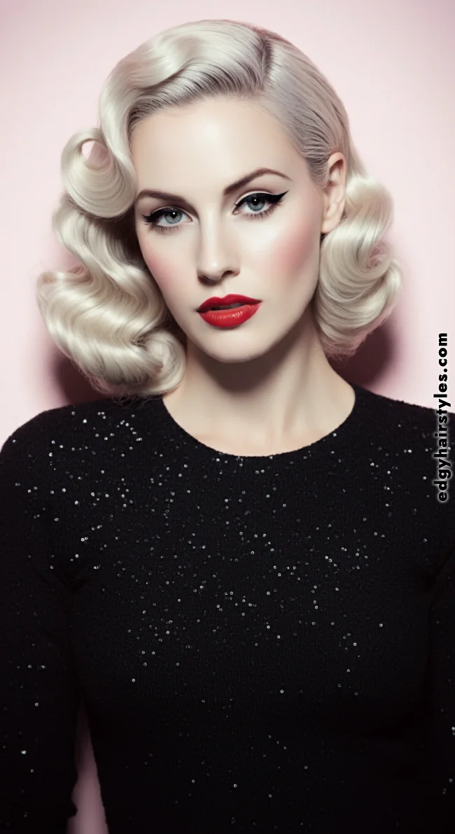 7. Old Hollywood Glamour Waves | Fantastic Prom And Wedding Ball Hairstyles