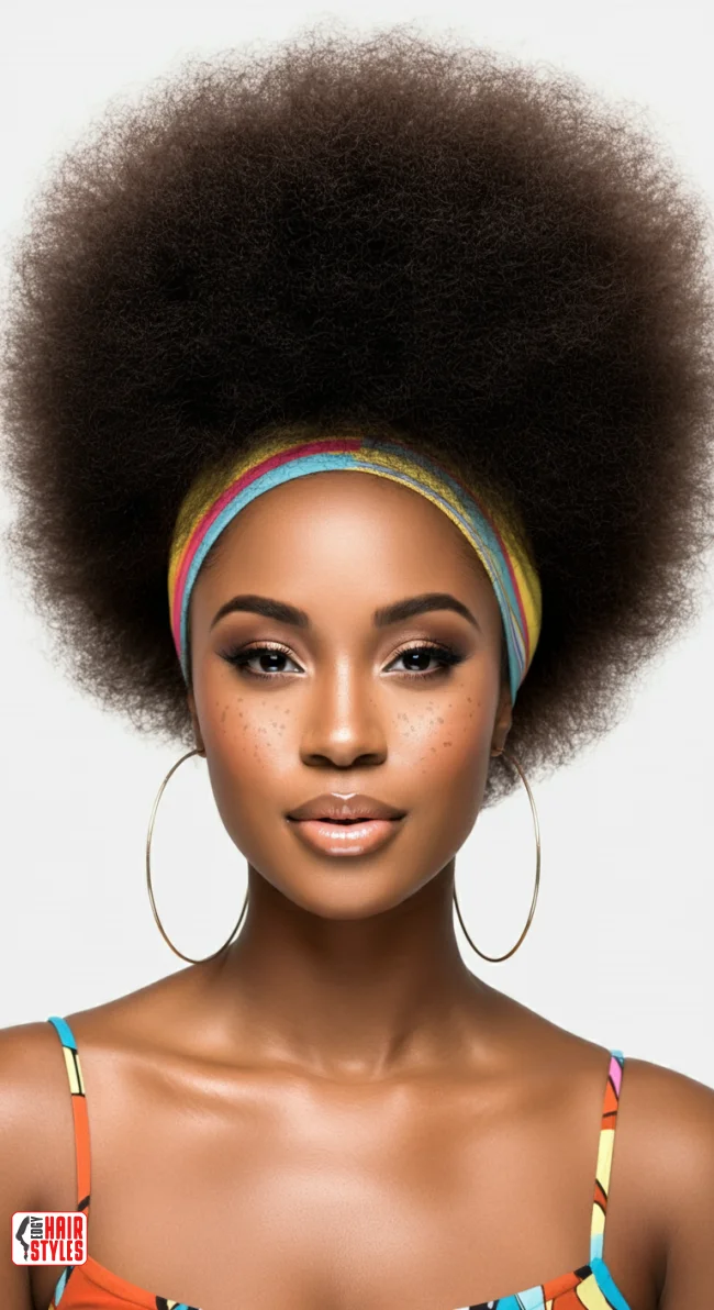 2. Afro Puff | 10 Top Hairstyles For Black Women (Trending For 2025)