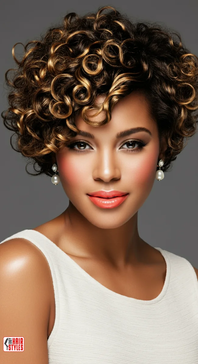 5. Curly Bob with Highlights | 10 Top Hairstyles For Black Women (Trending For 2025)