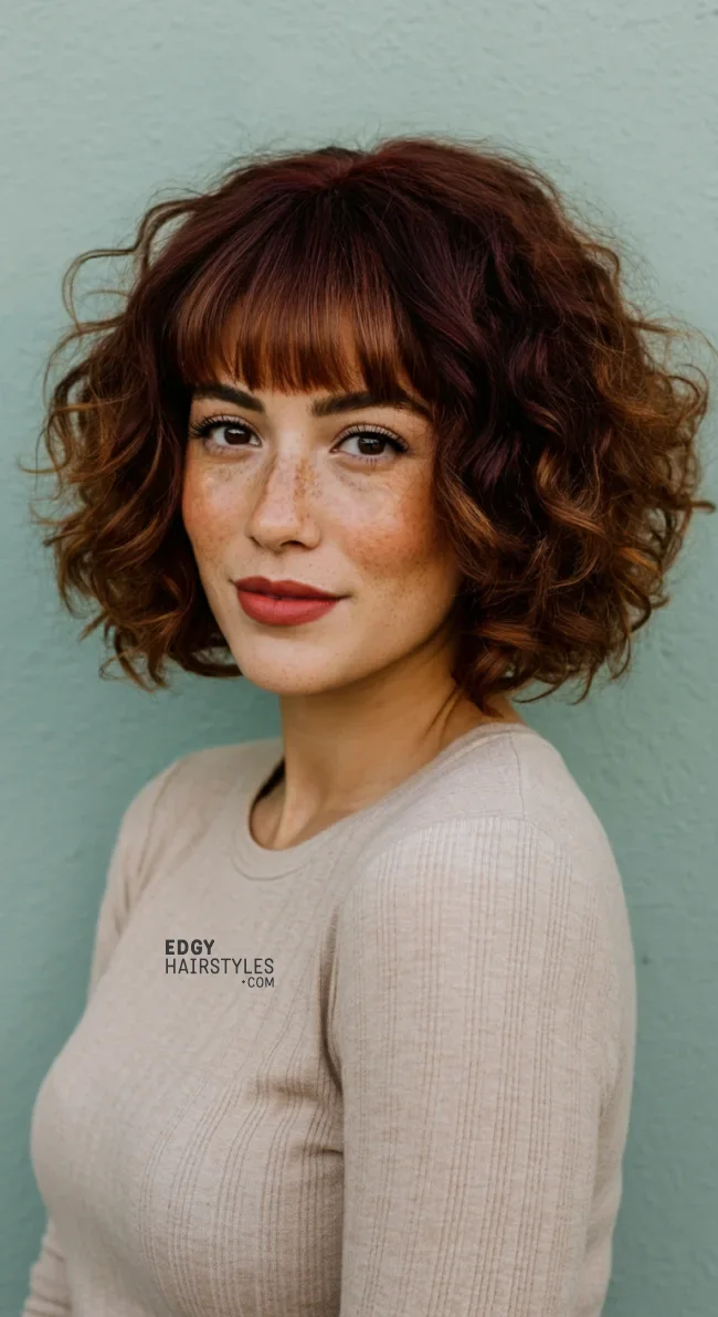 4. Curly Pageboy with Soft Curls | 8 Elegant Pageboy Haircut Ideas For Timeless Style