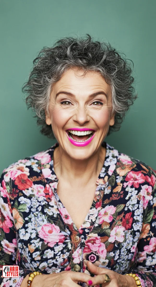 7. Short Curly Crop | What Hairstyles Are Good For Women Over 60 With Thinning Hair?