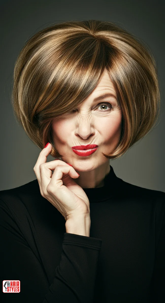 6. Textured Lob (Long Bob) | What Hairstyles Are Good For Women Over 60 With Thinning Hair?