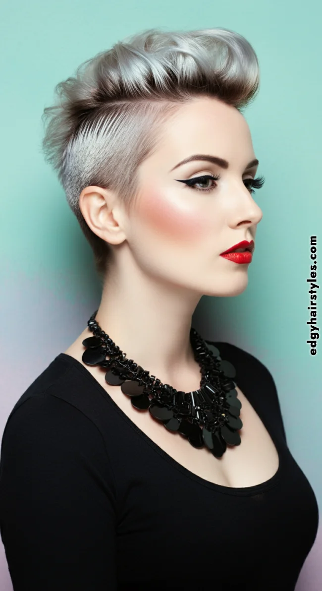 10. Pompadour Pixie Cut | Spring Hairstyles For Short Hair: Trendy Looks