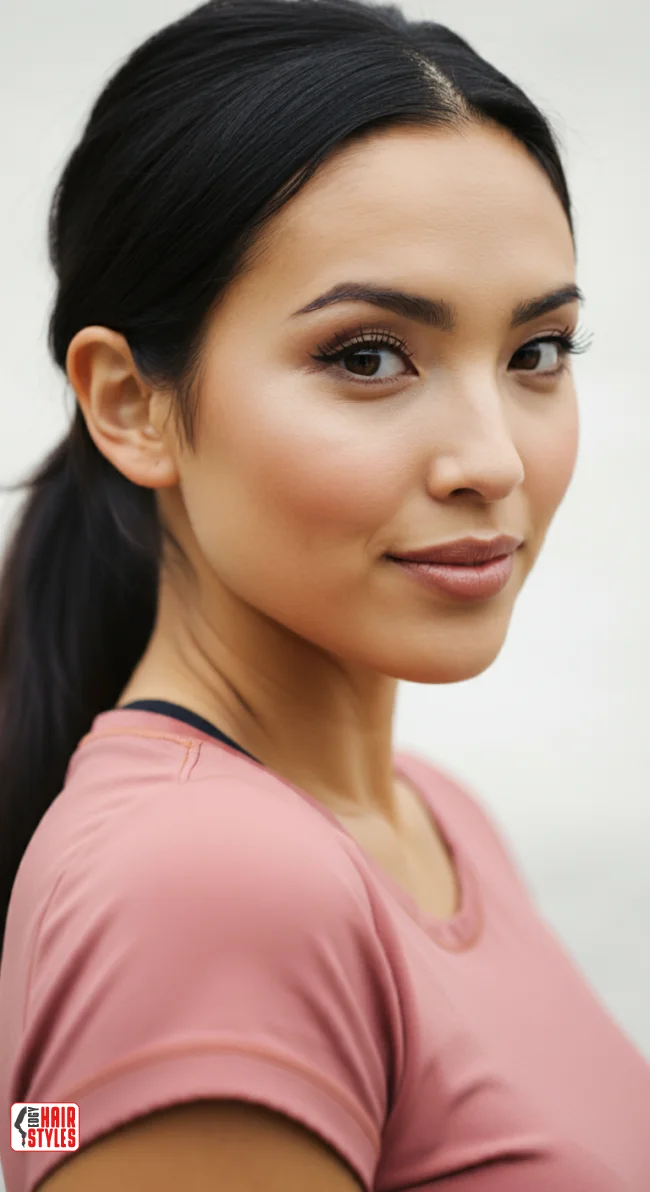 1. Sleek Low Ponytail | Electrified Hair: 10 Helpful Hairstyles To Calm Down Your Frizzy Hair