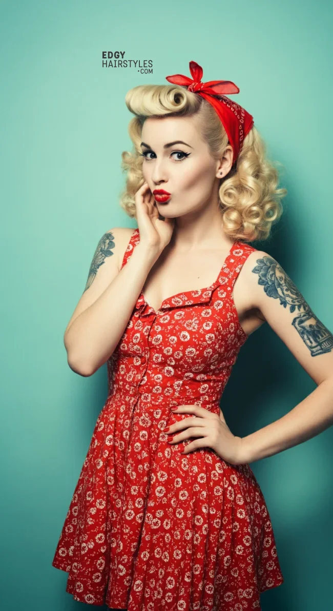 8. Retro Pin-Up Curls | Easy Halloween Hairstyles Tutorials To Complete Your Costume