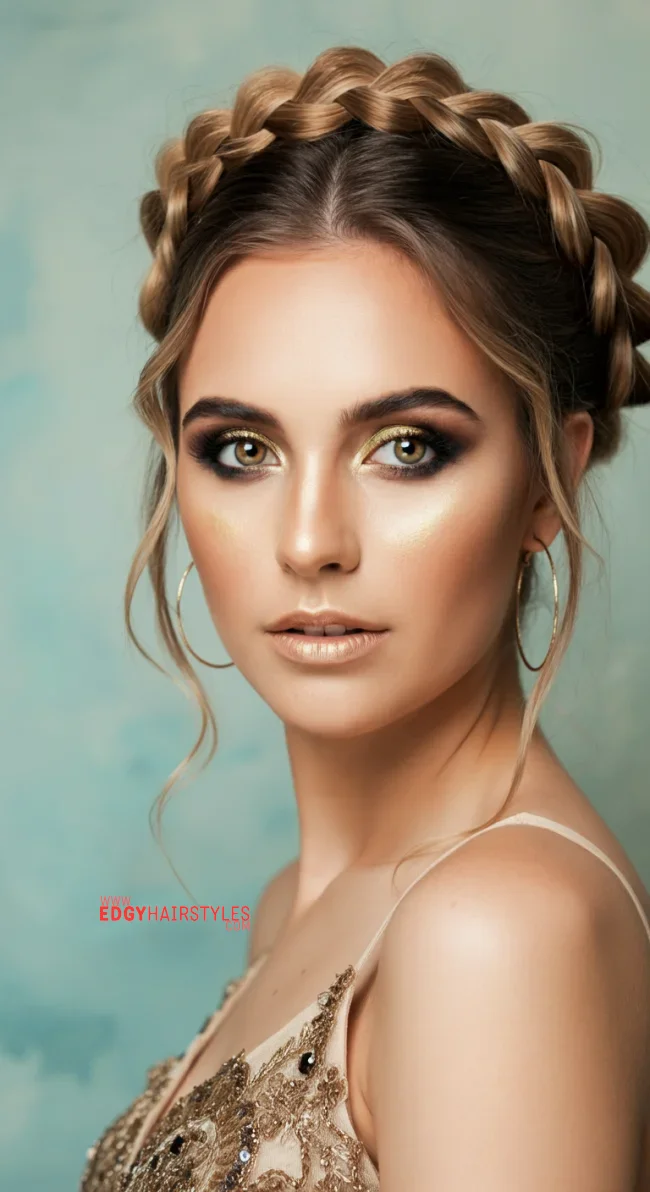6. Crown Braid | 10 Gorgeous Braided Hairstyles For Long Hair