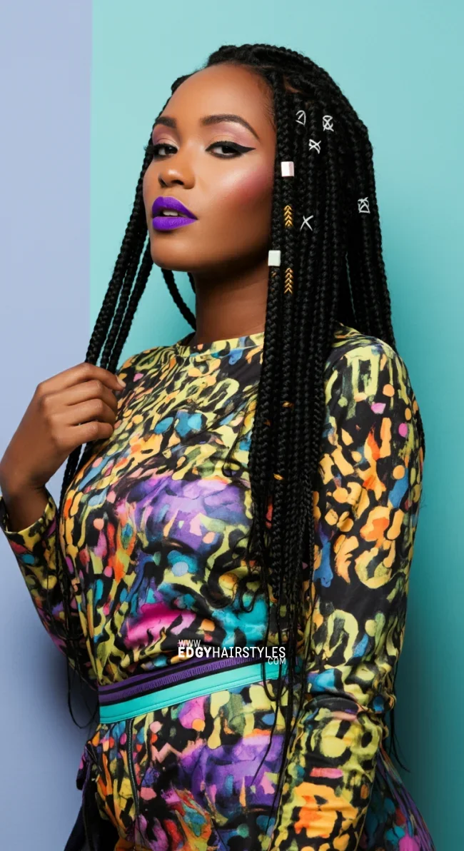 7. Box Braids | 10 Gorgeous Braided Hairstyles For Long Hair