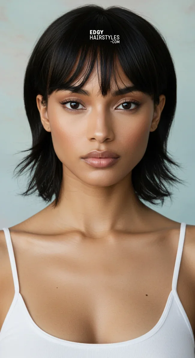 4. Sleek Mini Mullet | 6 Mini Mullet Haircuts To Inspire Your Semi-Short Style