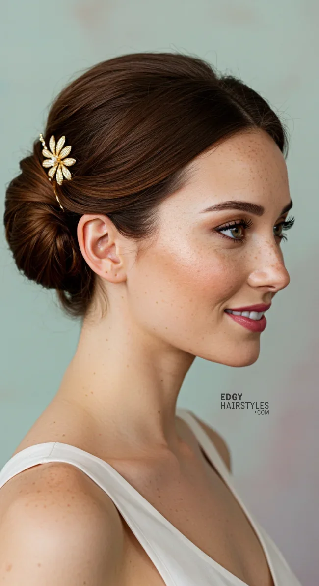 1. Low Bun with Twists | 7 Holiday Hairstyles That Are Easy