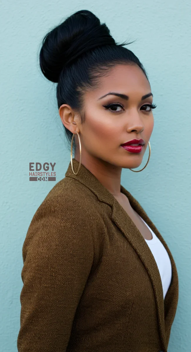 4. Sleek High Bun | Top 10 Modern Updo Hairstyles: Styling Tips And Trend Insights
