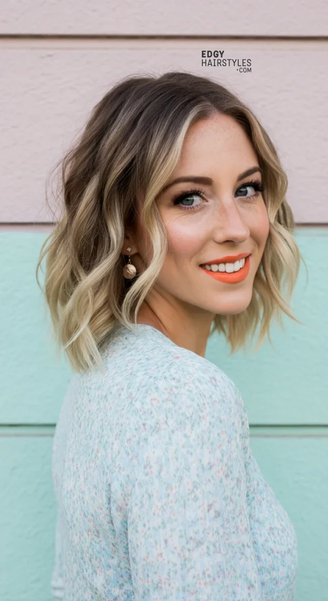 9. Wavy Lob (Long Bob) | 10 Hot Ideas Of Short Hairstyles For Ladies