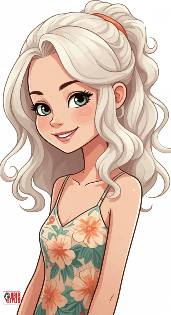 9. Half-Up, Half-Down with Loose Curls | Stylish Hairstyles For Children - Adorable Trends