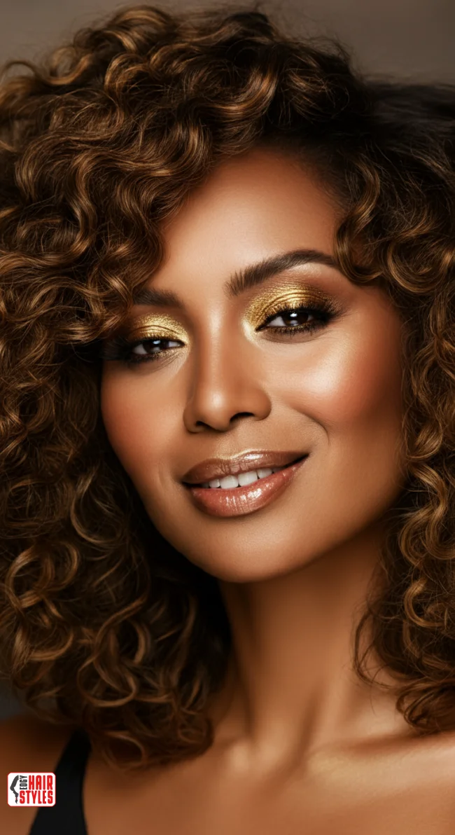 3. Dark Caramel Curls | Unveiling The Allure Of Caramel Hairstyles - Sweeter Than Ever