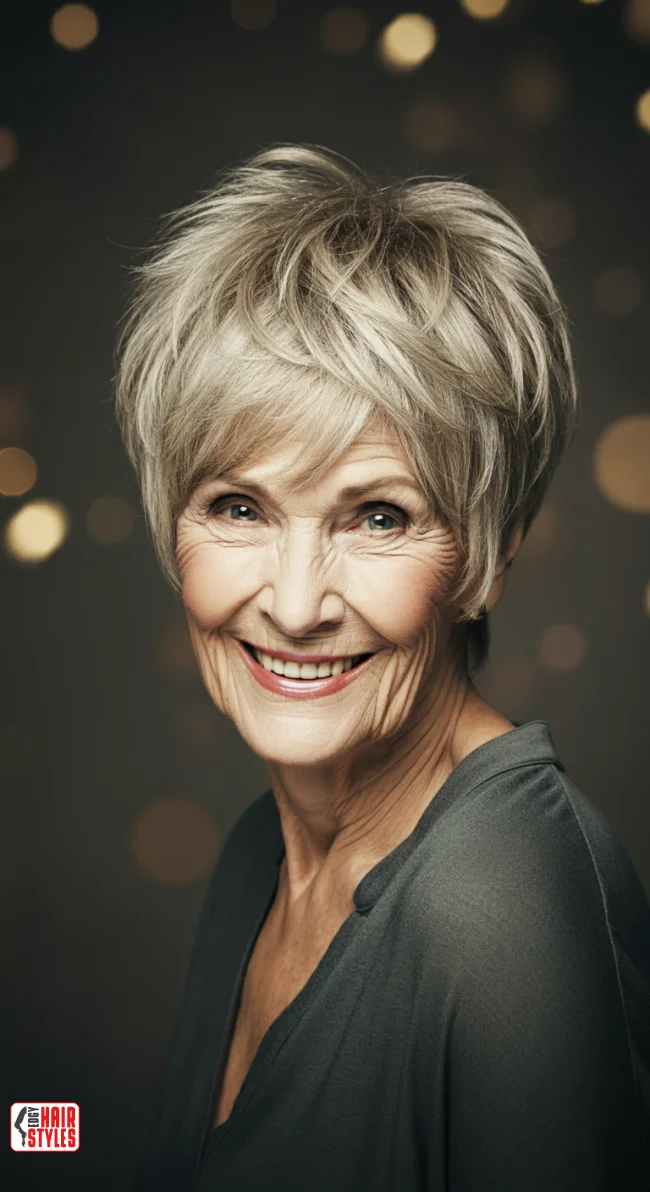 6. Short Shag Cut | 10 Popular Hairstyles For Women Over 60