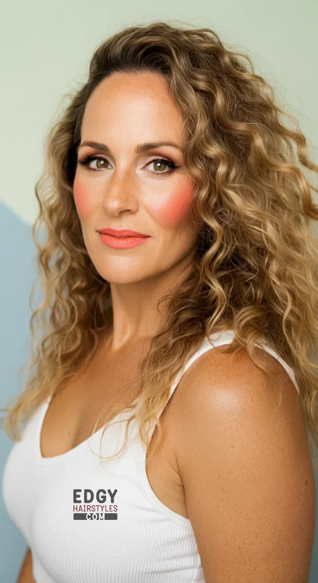 3. Loose Curls | Chic Long Hairstyles For Women Over 40