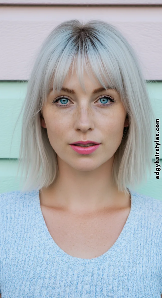 10. Wispy Blunt Bangs | Chic Blunt Bangs: Stylish Trends And Timeless Elegance
