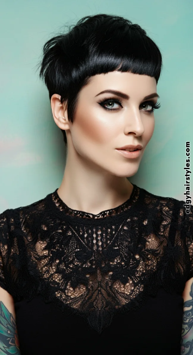 3. Micro Blunt Bangs | Chic Blunt Bangs: Stylish Trends And Timeless Elegance