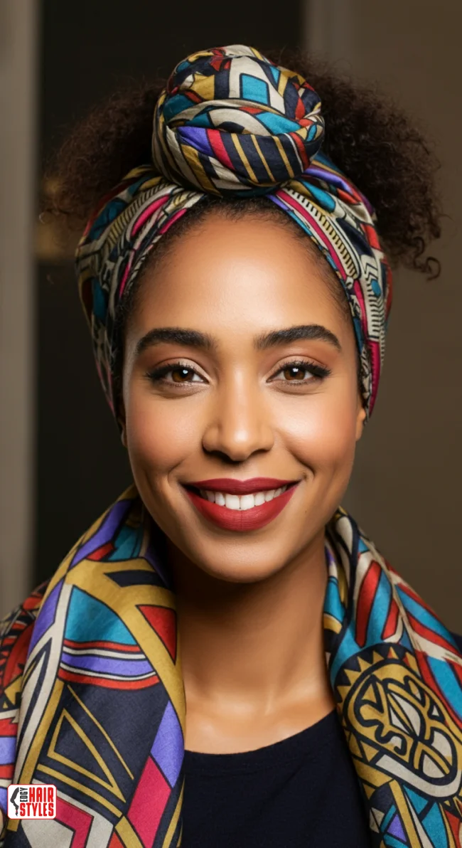 5. Scarf Turban | 10 Hairstyle Ideas Using A Scarf - Chic And Trendy