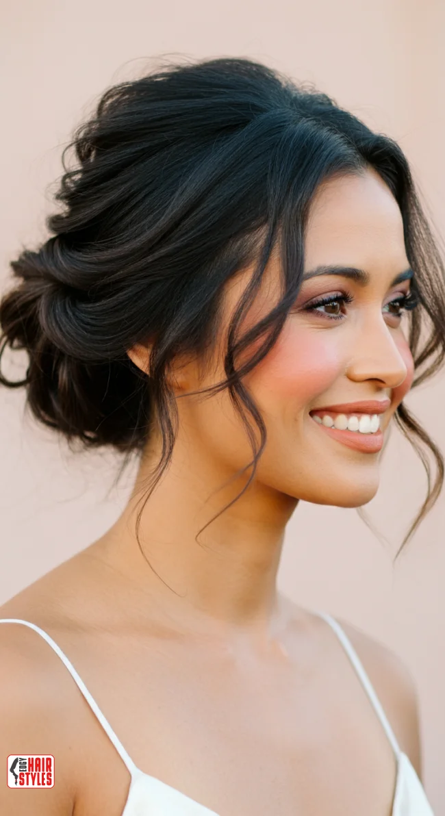 9. Messy Low Bun with Tendrils | 10 Formal Hairstyles For Timeless Beauty