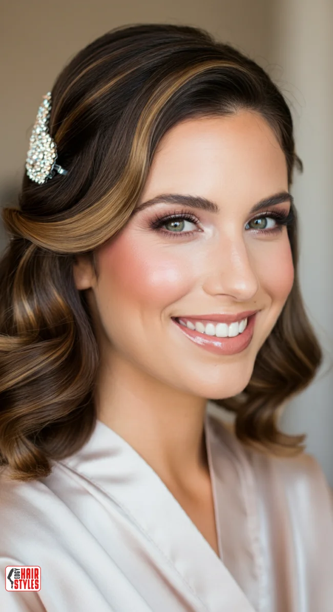 7. Pinned Back Waves | 10 Formal Hairstyles For Timeless Beauty