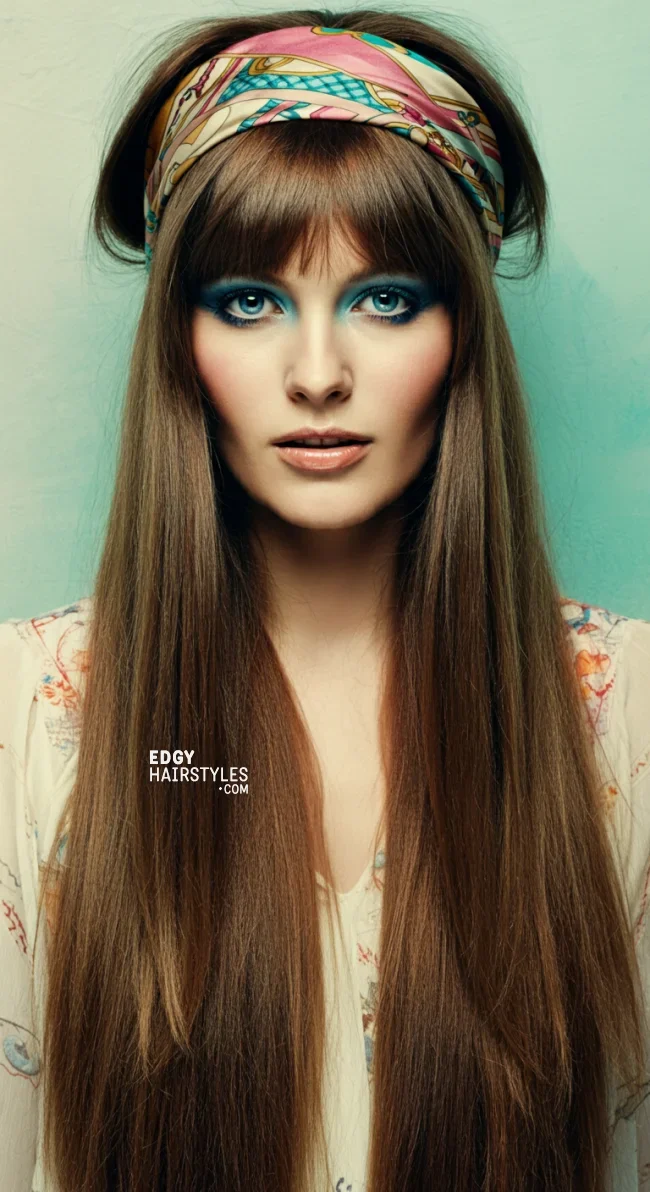 4. Long and Sleek | 8 Best 1970S Hairstyles That Will Give A Cool Vintage Look