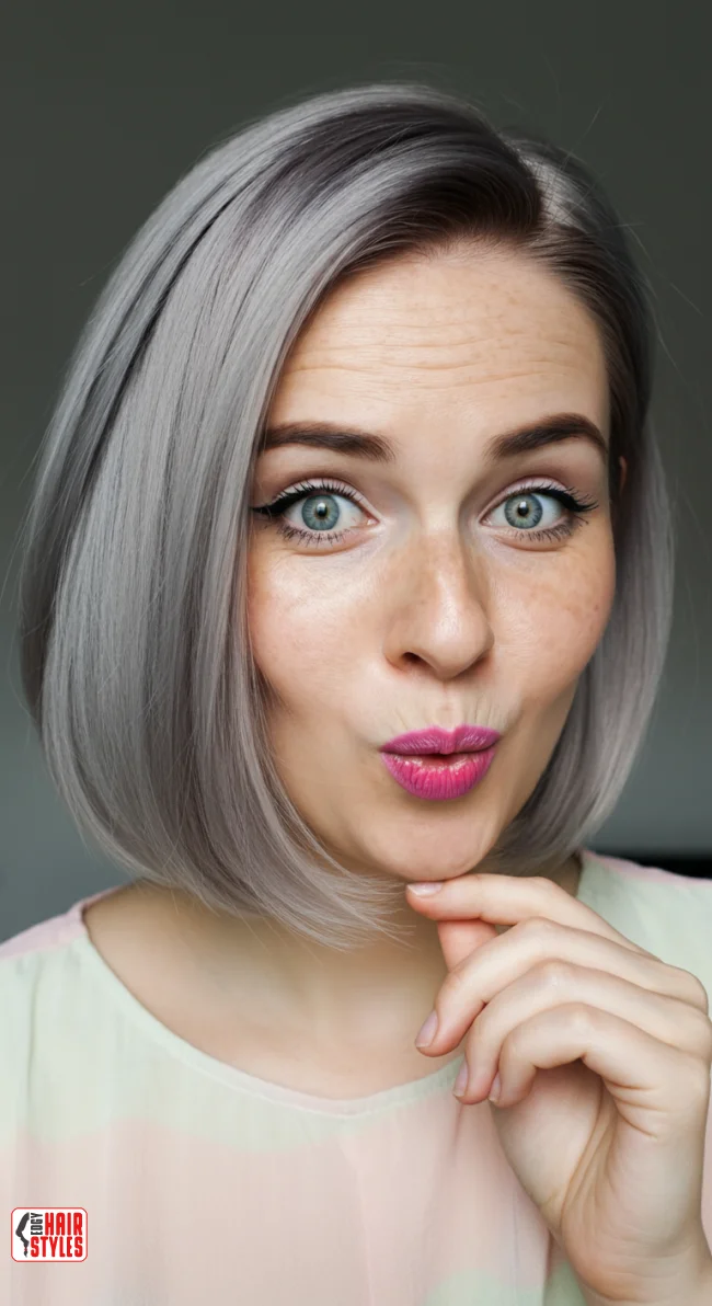 8. Straight Lob (Long Bob) | 10 Hairstyle Ideas For Round Face And Thick Hair