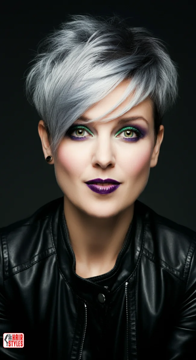 6. Asymmetrical Pixie Cut | 10 Hairstyle Ideas For Round Face And Thick Hair