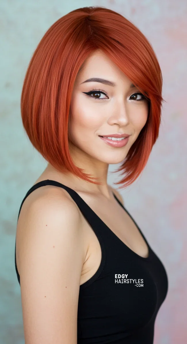 2. Fiery Copper Bob | 10 Red Hair Looks To Warm Up Your Vibe This Winter