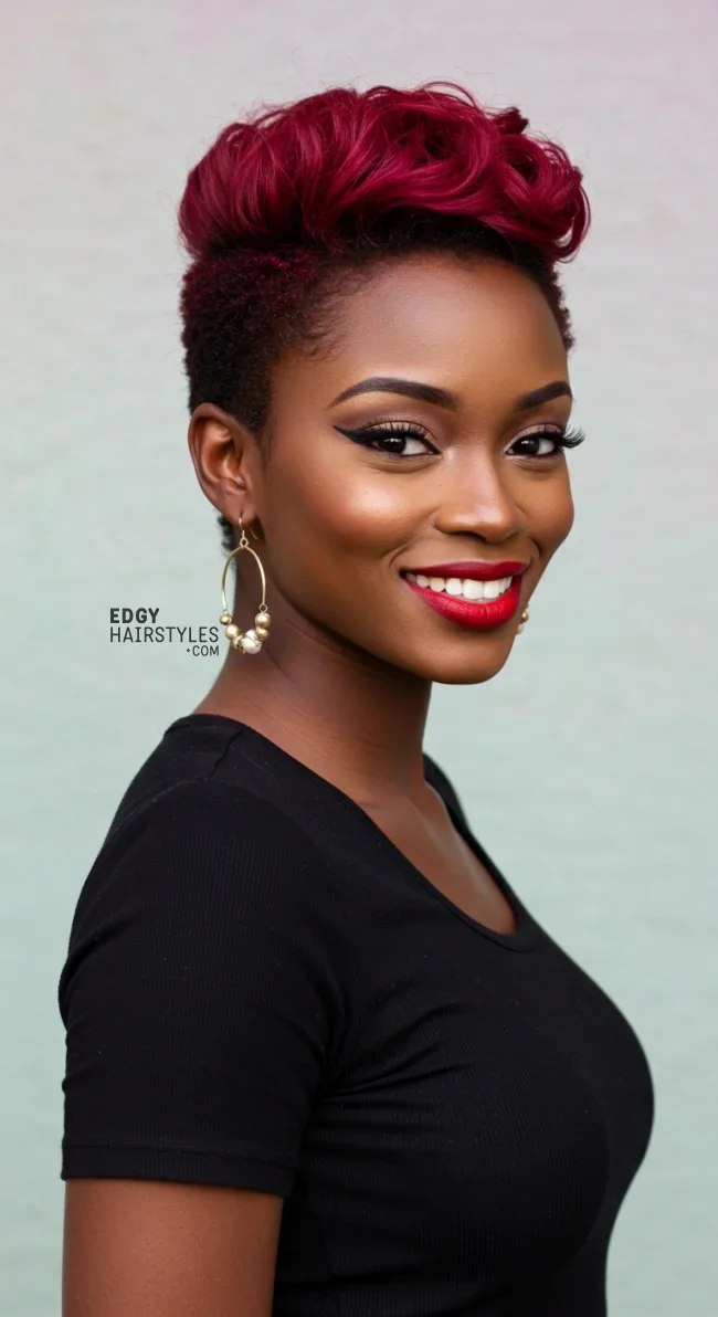 3. Crimson Pixie Cut | 10 Red Hair Looks To Warm Up Your Vibe This Winter
