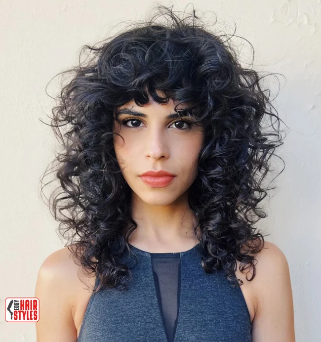 2. Curly Wolf Cut with Bouncy Layers | Most Beautiful Wolf Cut Hairstyles For This Winter