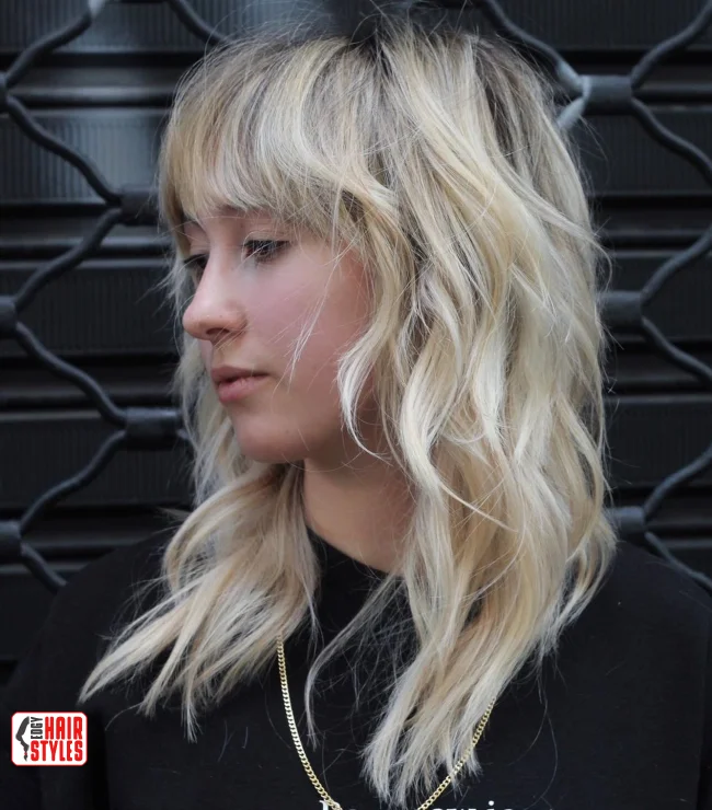 10. Messy Wolf Cut with Textured Waves | Most Beautiful Wolf Cut Hairstyles For This Winter