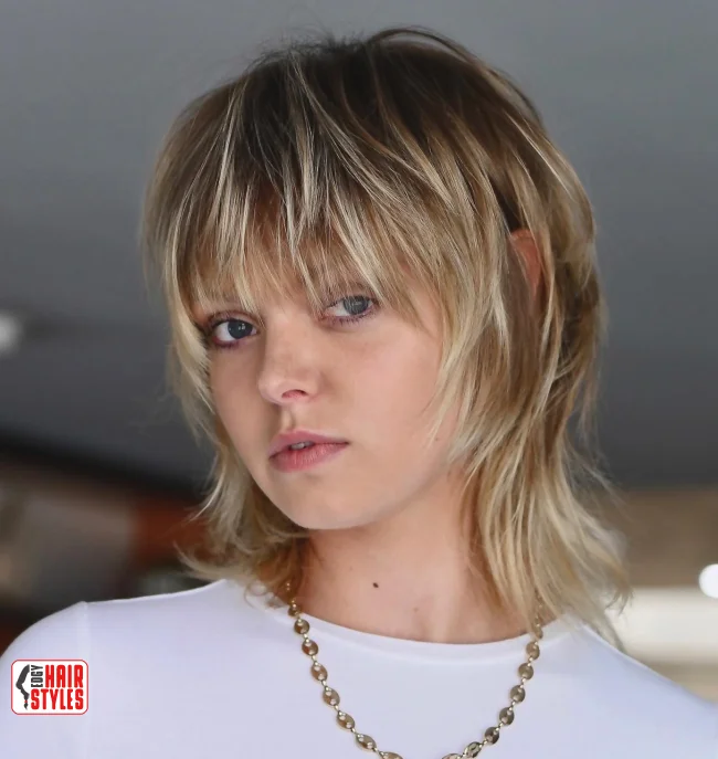 5. Blonde Wolf Cut with Shadow Roots | Most Beautiful Wolf Cut Hairstyles For This Winter