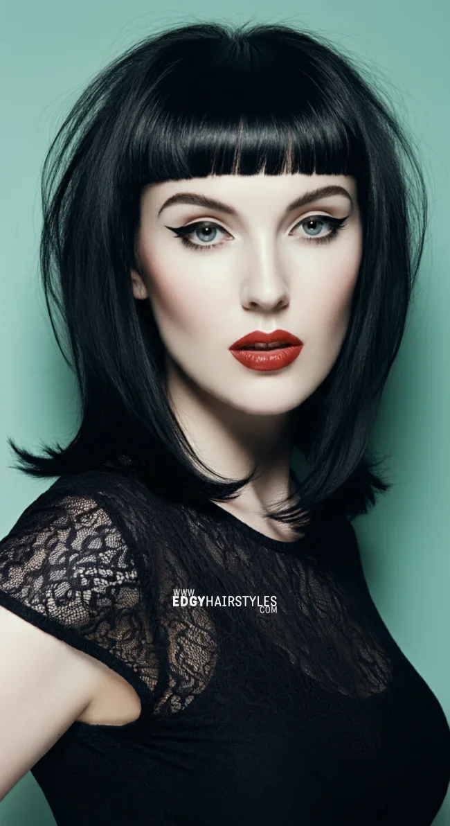 5. Shag with Blunt Bangs | 10 Shag Haircuts That Are Trending In 2024