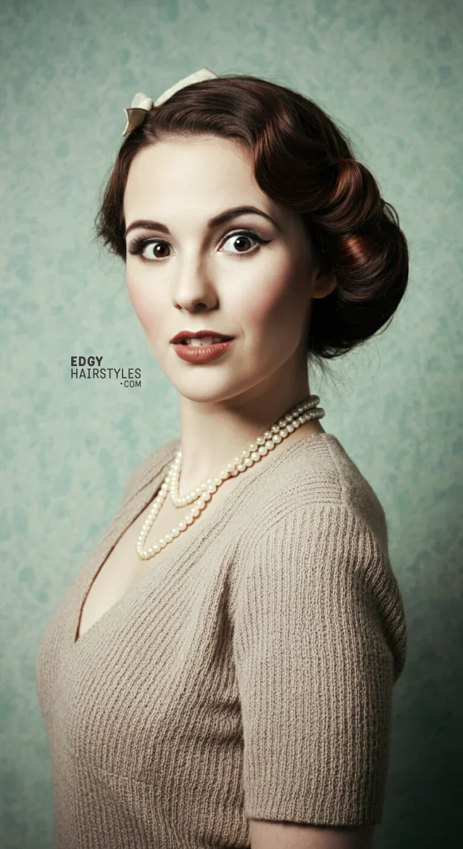 4. Gibson Roll | 10 Charming 1940S Hairstyles For A Classic, Vintage Appeal
