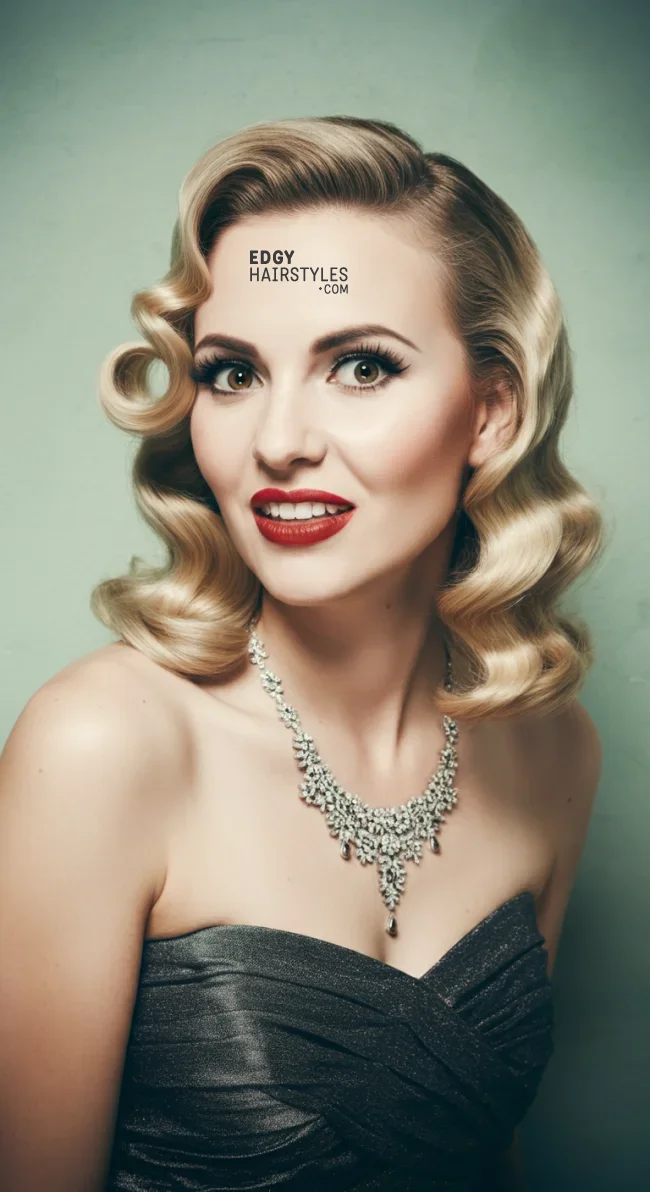 9. Hollywood Waves | 10 Charming 1940S Hairstyles For A Classic, Vintage Appeal