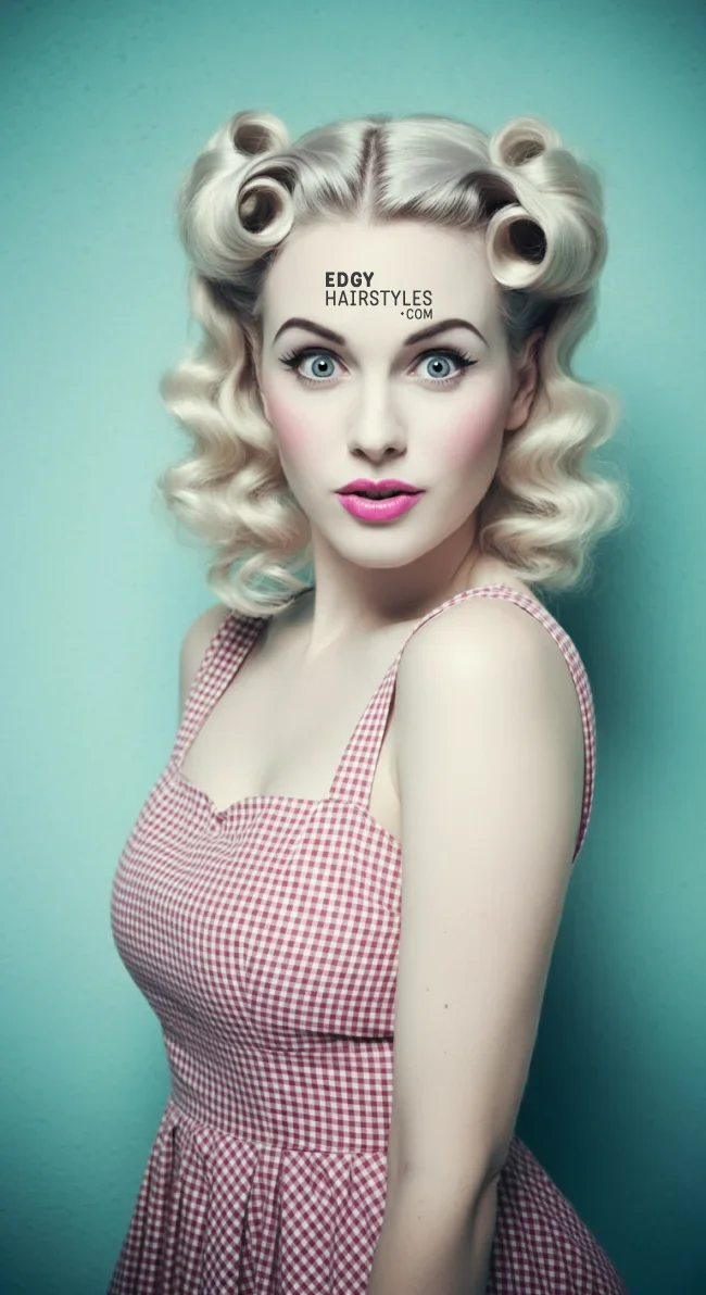 7. Half-Up Victory Rolls | 10 Charming 1940S Hairstyles For A Classic, Vintage Appeal