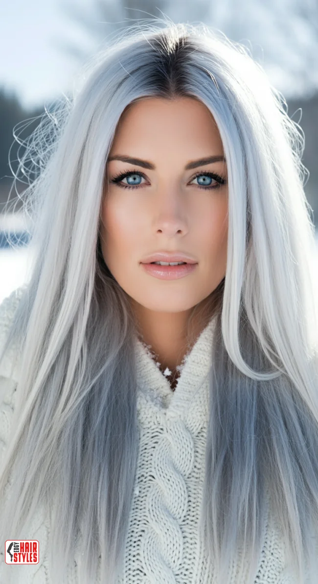 3. Cool-Toned Blonde Reverse Balayage | Reverse Balayage On Grey Hair: Everything You Need To Know