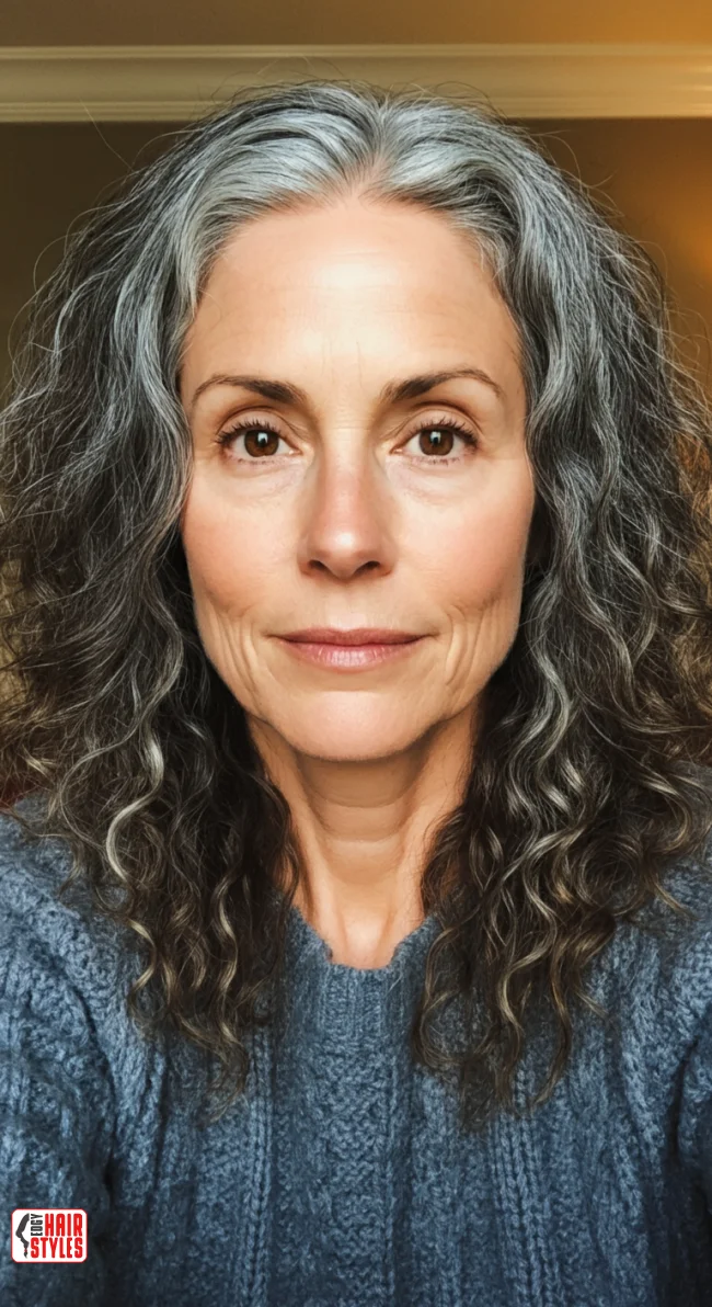 10. Natural Salt-and-Pepper Reverse Balayage | Reverse Balayage On Grey Hair: Everything You Need To Know