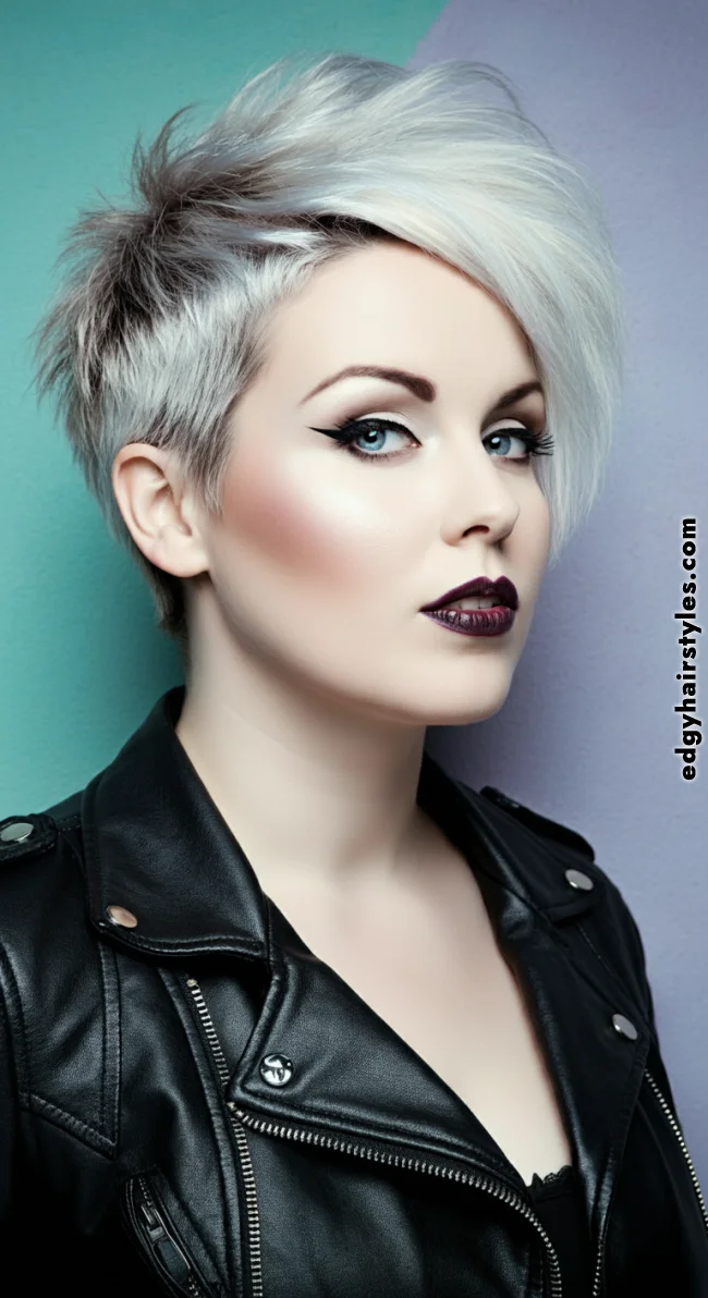 5. Asymmetrical Pixie Cut | Flattering Haircuts For Chubby Faces And Thick Hair