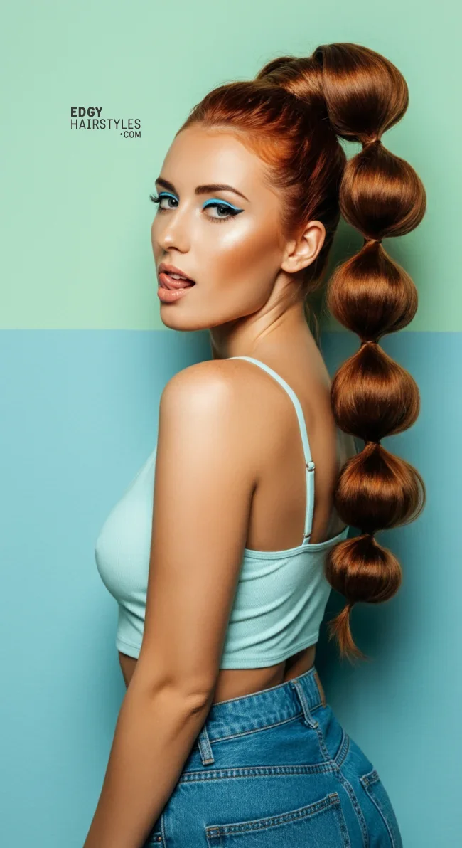 6. Bubble Ponytail | 8 Baddie Hairstyles To Elevate Your Style Game
