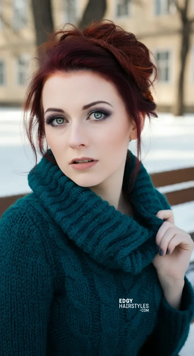 7. Half-Up Twisted Bun | 10 Unique Winter Hairstyles – Best Winter Trends