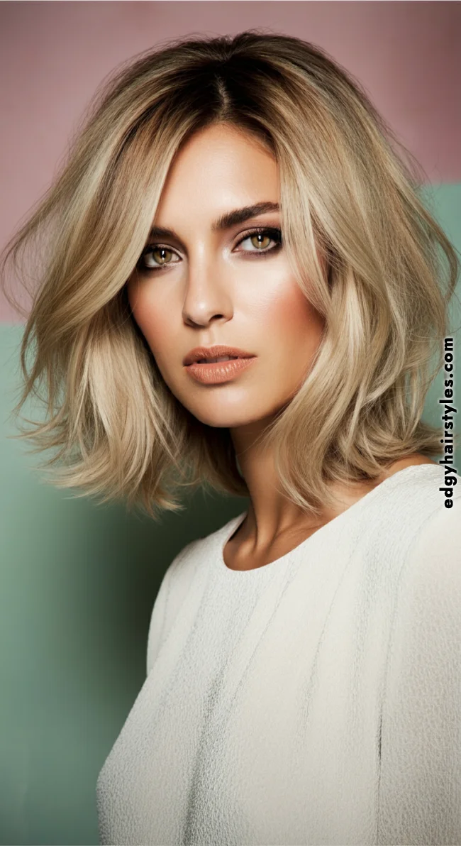 4. Shoulder-Length Layers | Milky Blonde: Reviving The Trend Again