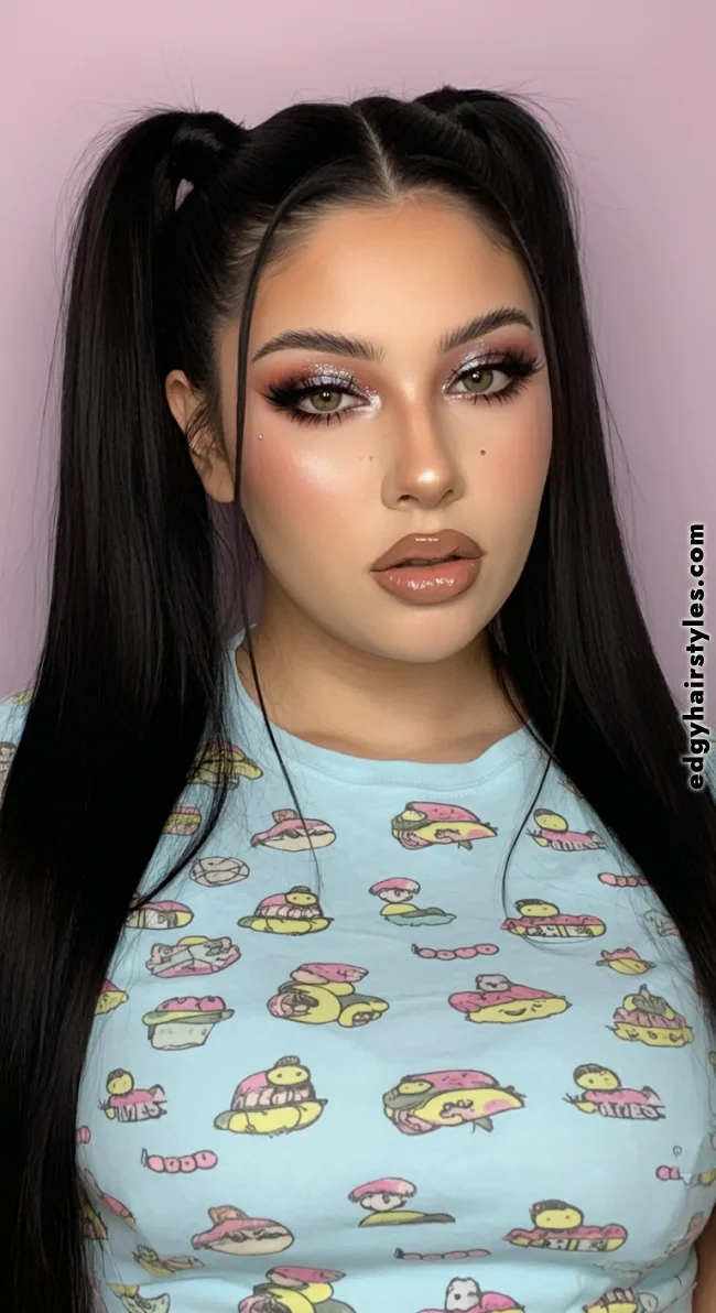 9. Double Ponytail | Ponytail Hairstyles: Elevate Your Look With These 10 Styles In 2025