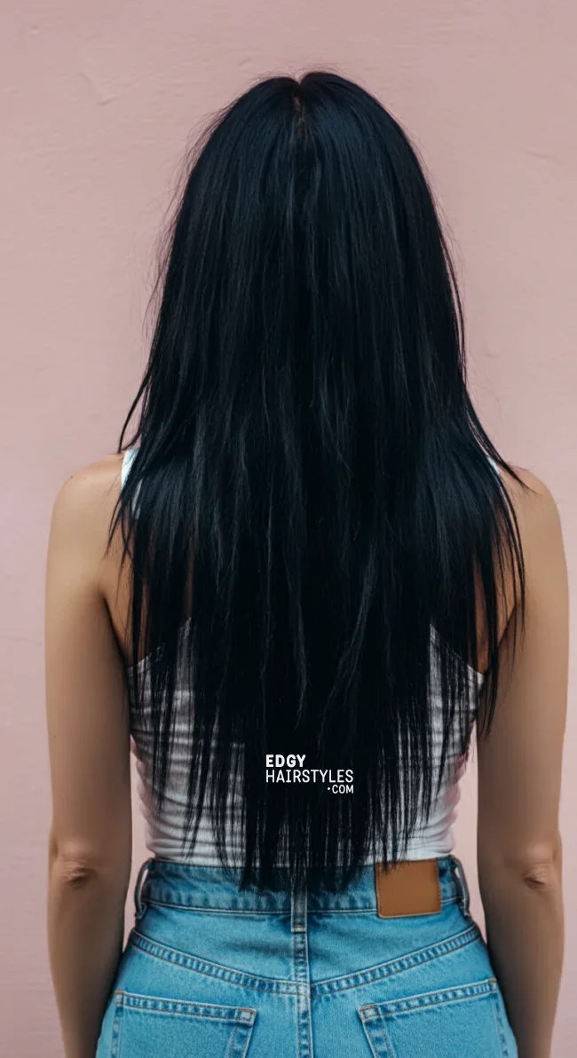 9. Layered V-Cut for Long Hair | Layered Haircuts Are Still The Best For Every Hair Length