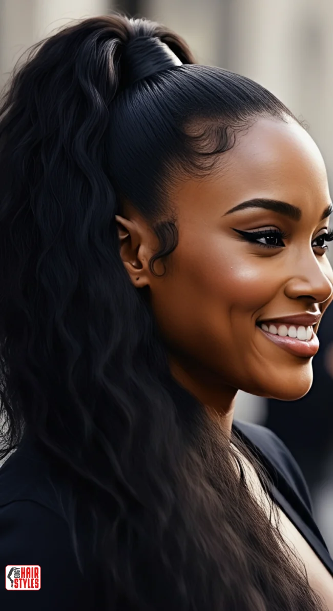 5. High Ponytail with Volume | Long Hairstyles For Every Occasion: Elevate Your Style