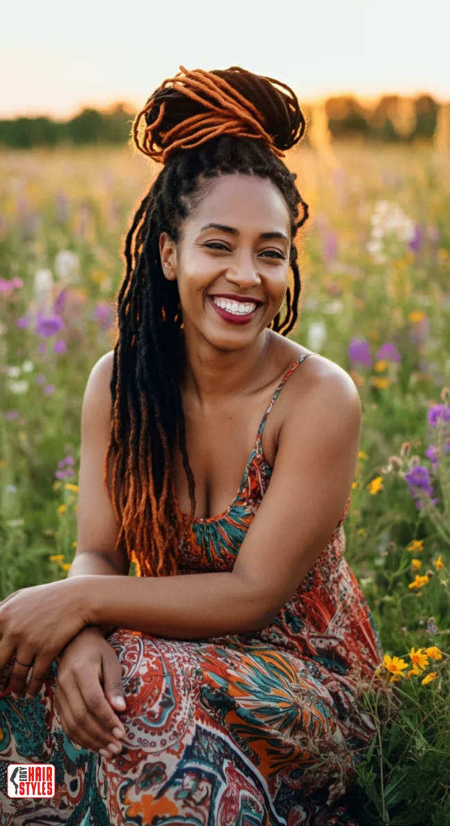 10. Half-Up, Half-Down Dreadlocks | Dreadlocks: Dive Into The World Of Trendsetting Hairstyles