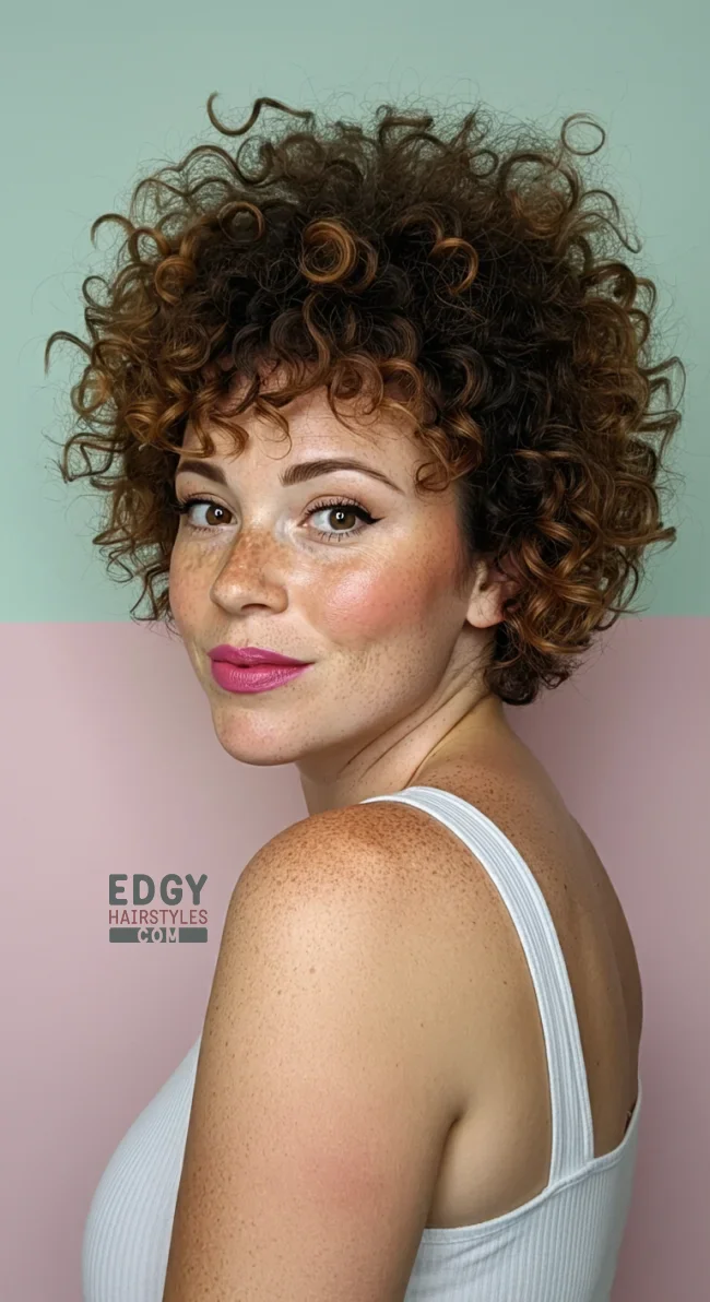 5. Curly Long Pixie | 10 Long Pixie Hairstyles For Round Faces