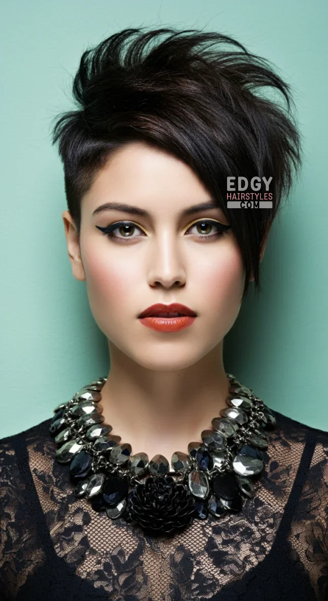 2. Asymmetrical Long Pixie | 10 Long Pixie Hairstyles For Round Faces