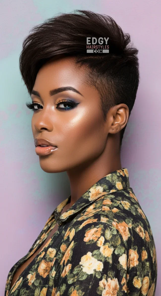 4. Long Pixie with Undercut | 10 Long Pixie Hairstyles For Round Faces